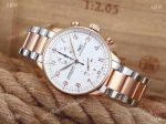 IWC Schaffhausen 2-Tone Rose Gold White Copy Watch - Low Price